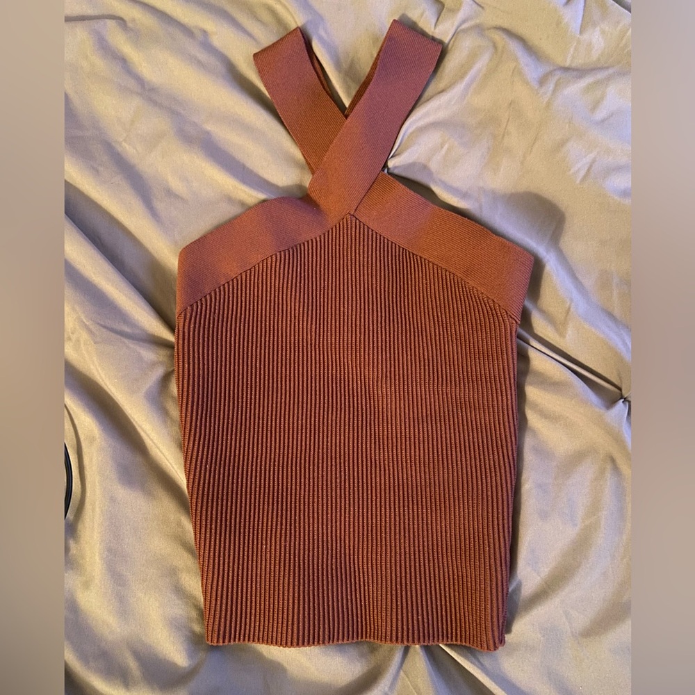 Babaton Sculpt Knit Criss Cross Tank